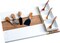 Makerflo Charcuterie Cheese Board Set 16.25" x 12" Acacia Wood Marble Design 3 Bowls, 3 Spoons, 4 Utensils for Craft & DIY Personalization - Laser Engraving, Epoxy, UV DTF, Vinyl Individually Wrapped